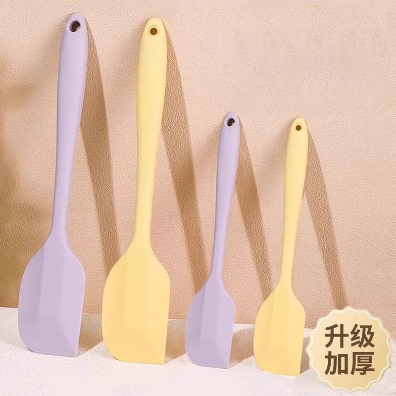 硅胶刮刀刮板铲子耐高温食品级蛋糕奶油抹刀烘焙工具油刷裱花硅胶