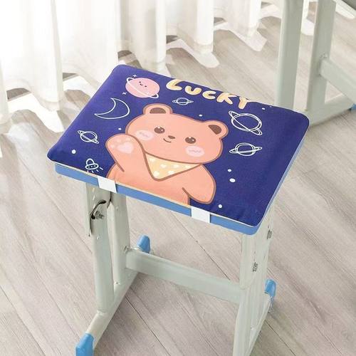 卡通海绵坐垫学生凳椅垫学校教室长方形座垫加厚椅子屁股垫可拆洗
