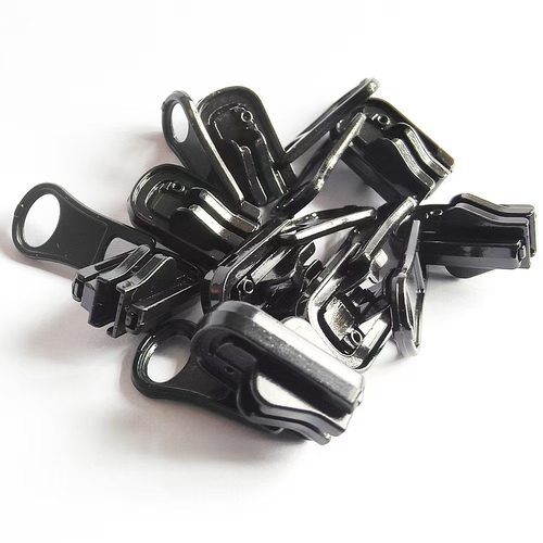 加厚有锁无锁旋转拉链头服装外套拉链头尼龙黑色拉头包包反装枕套