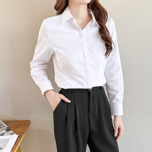 外套职业正装 白衬衫 春装 新款 面试气质通勤百搭衬衣工作服 女士长袖