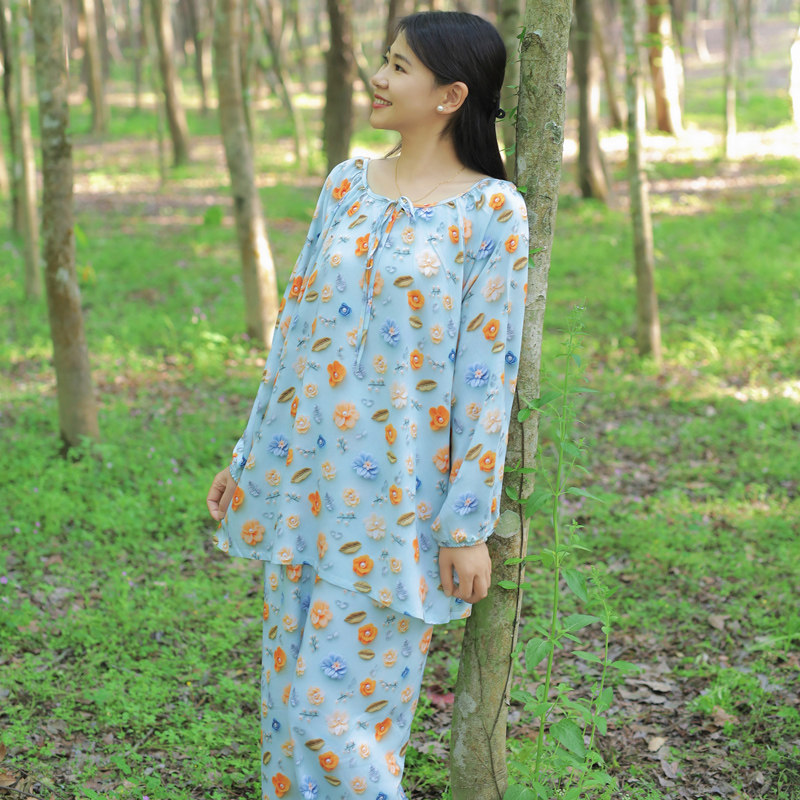 天丝莱赛尔夏季女士家居服套装