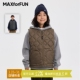 MAXforFUN童装 秋冬儿童夹棉马甲葫芦纹防风防泼水户外保暖外套