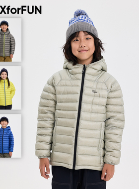 MAXforFUN童装秋冬儿童连帽羽绒服三防轻量保暖内胆防水户外新