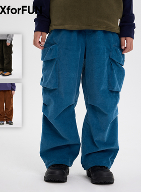 MAXforFUN童装春季儿童灯芯绒长裤侧口袋柔软百搭男女童裤子新