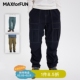 MAXforFUN童装 25秋冬儿童加绒速干长裤 多口袋弹力尼龙抽褶束口