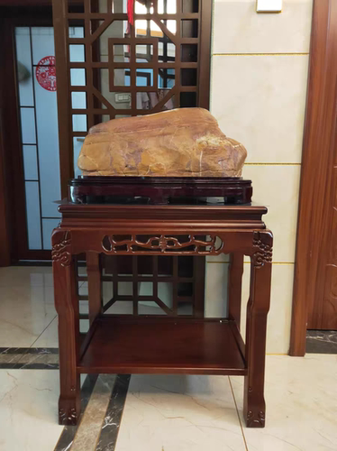 承重实木客厅大型底座盆景架