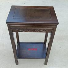 全实木花架榆木小型鱼缸架奇石桌盆景桌超承重工艺品底座绿萝花架