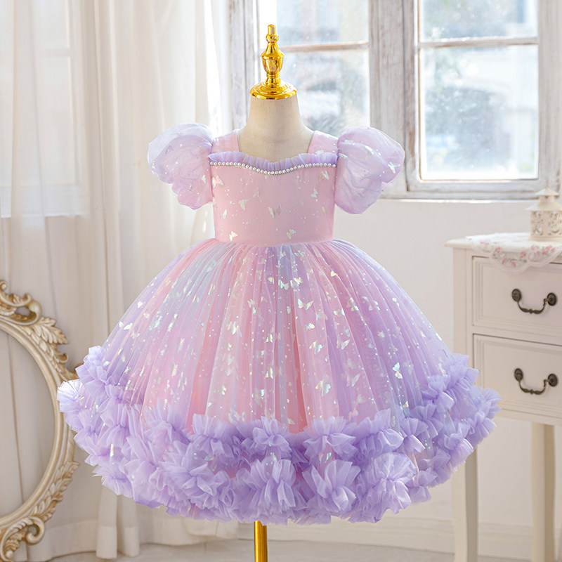 公主裙女童2026新款儿童连衣裙夏装蓬蓬裙礼服童装洋气小女孩裙子