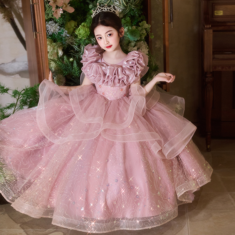 女童公主裙2025新款夏季儿童连衣裙绝美女孩富家千金礼服裙子夏款