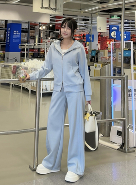 【2026春上新-单件】胖mm显瘦阔腿裤懒人外套200斤大码女装_503