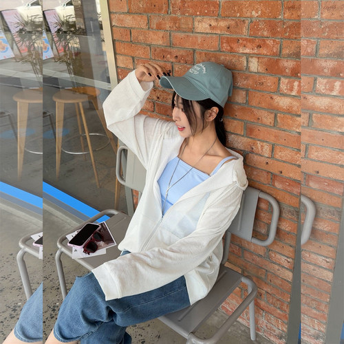 【2026夏上新】胖mm显瘦宽松连帽防晒衫上衣200斤大码女装_583
