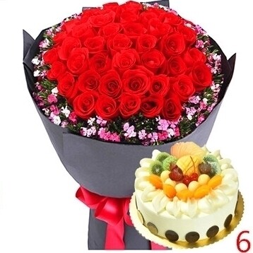 攀枝花东区中心广场大梯道九附二龙江明珠玫瑰生日蛋糕鲜花店同城