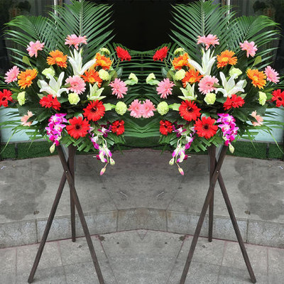 桓台县惠仟佳信誉楼桓台商厦喜乐佳红莲湖中心大街开业花篮庆典乔