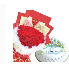 驻马店驿城区西站火车站天中天街大华城红玫瑰蛋糕鲜花店同城速递