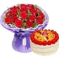 黄骅市建设迎宾大街黄骅港信源购物广场红玫瑰生日蛋糕鲜花店同城