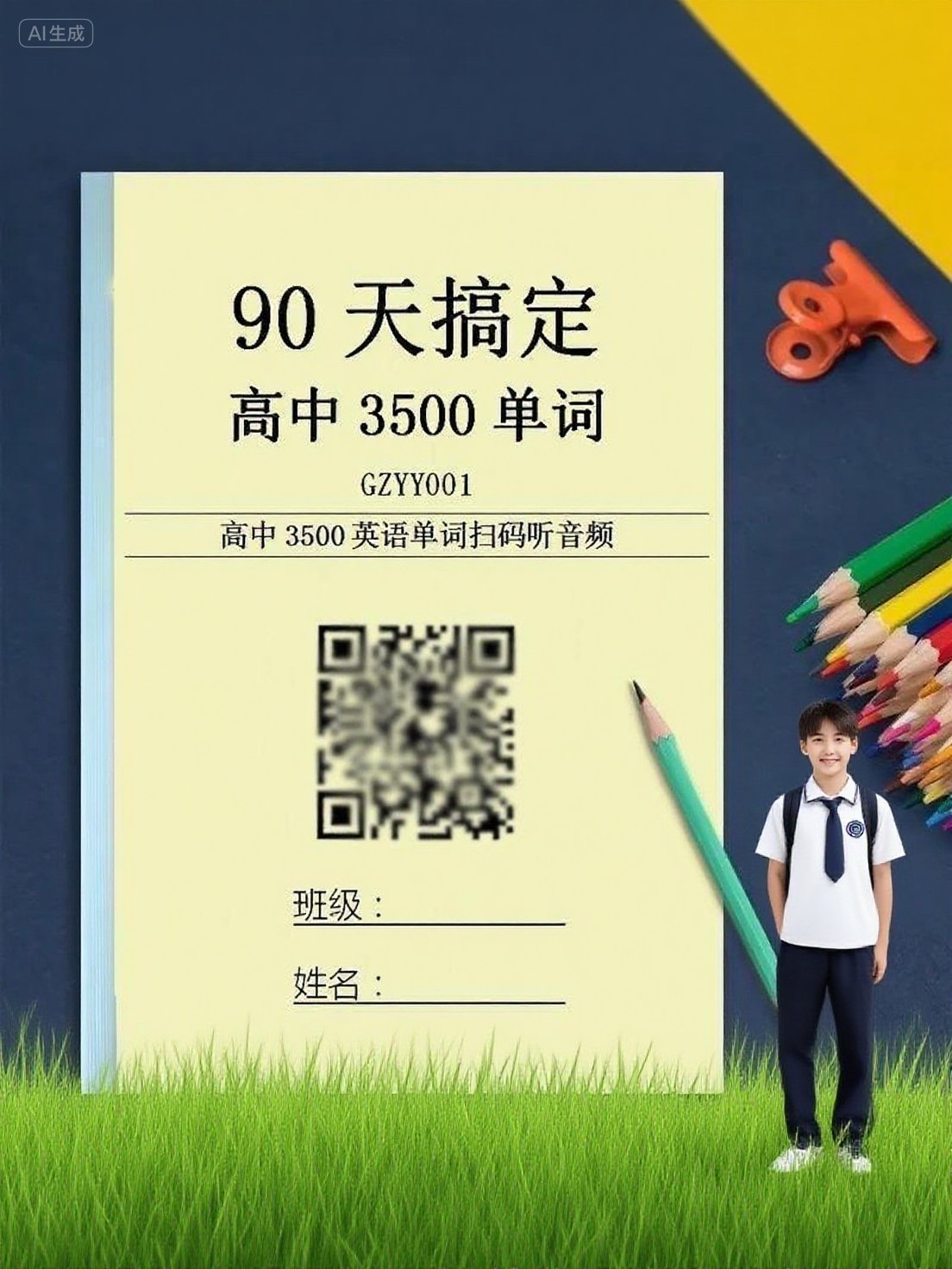 高考词高中英语3500单词汇短语语音听力教学计划表强化训练