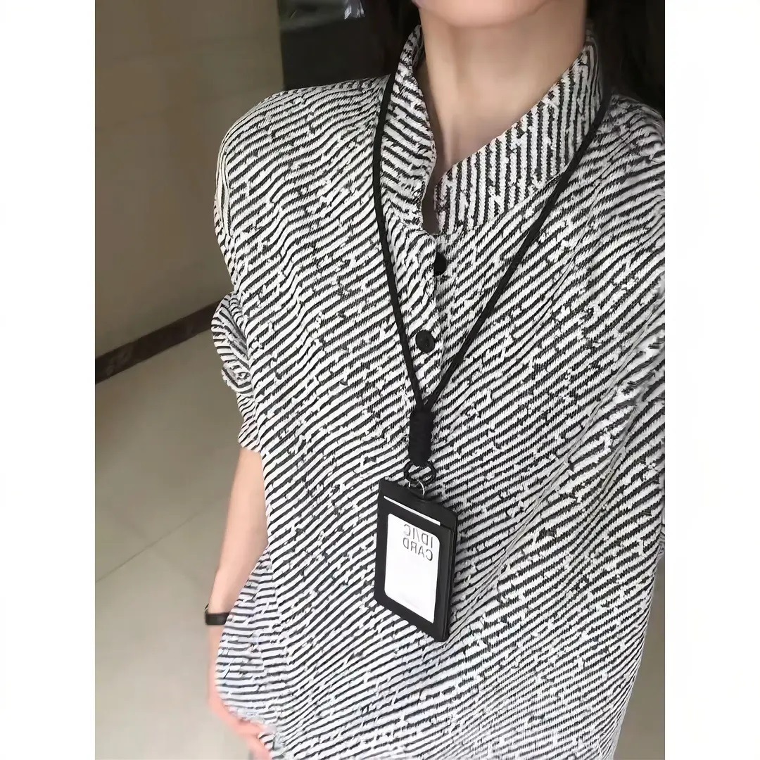 条纹亨利领长袖t恤男秋季polo领