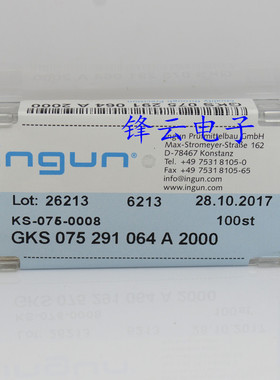 INGUN英钢针GKS075 291 064A2000/A2800（直上切面尖）1.0mm探针