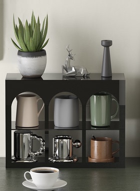 亚克力马克杯架茶杯咖啡杯子收纳展示架高档精致香水水杯架置物架