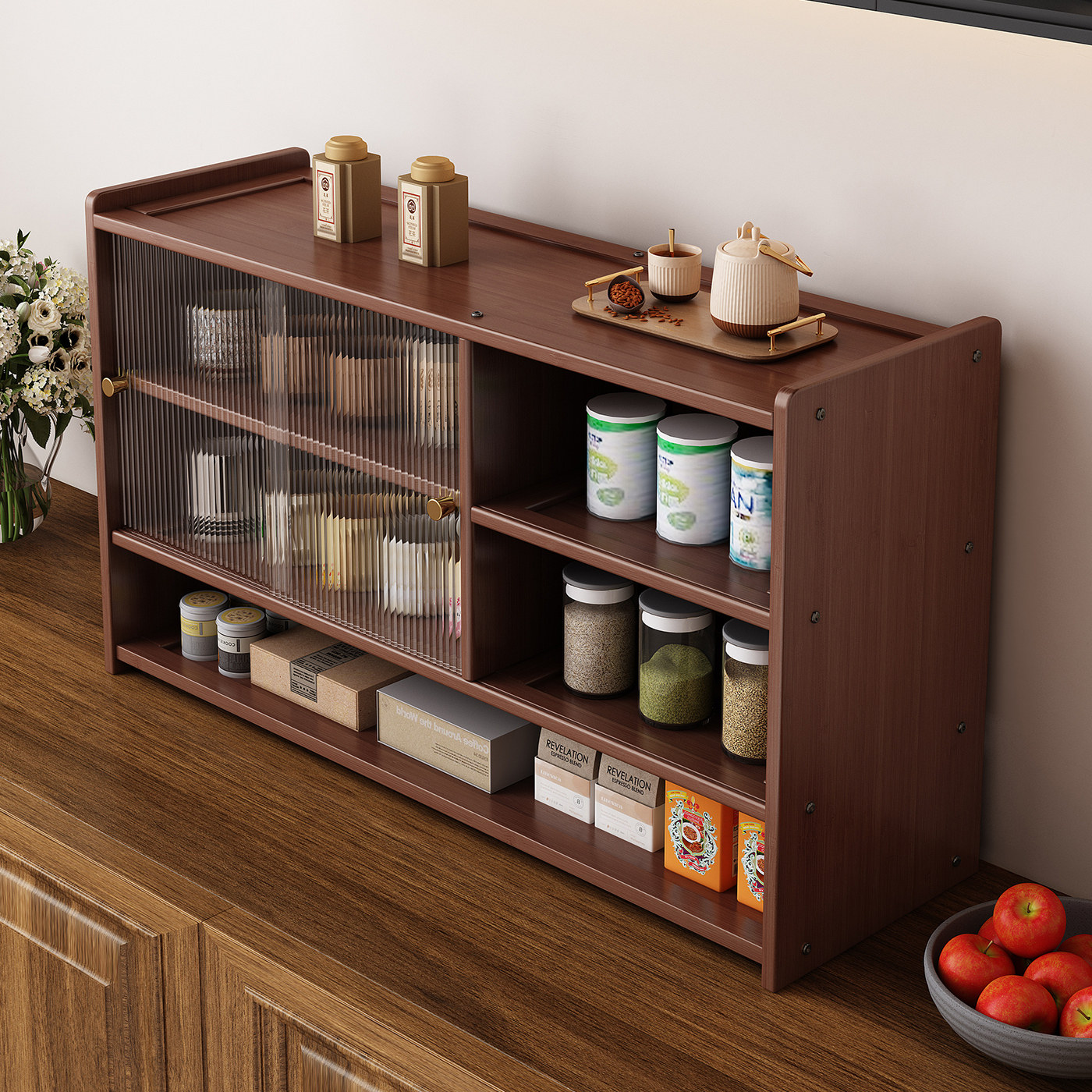 桌面置物架多层家用防尘茶杯茶具收纳架子厨房台面水杯餐具储物柜,住宅家具,搁板/置物架/家用陈列架,淘宝优惠券,粉丝福利购,淘宝优惠卷