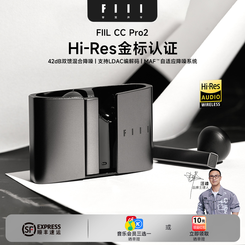 FIIL真无线蓝牙耳机5.3小金标