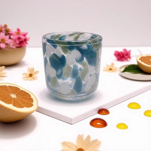 手工出口东南亚中古玳瑁玻璃杯洋酒杯水杯蜡杯果汁杯 可尔