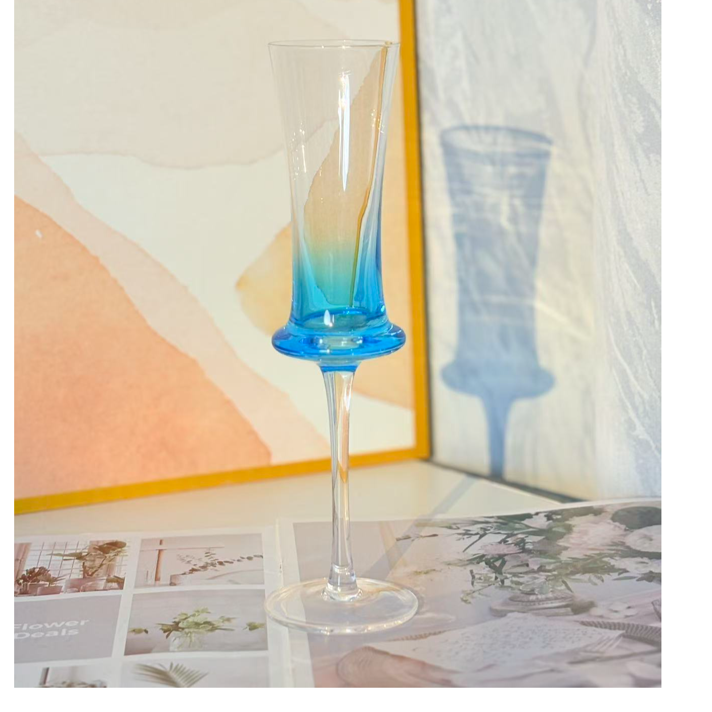 海洋系列高脚直筒香槟杯