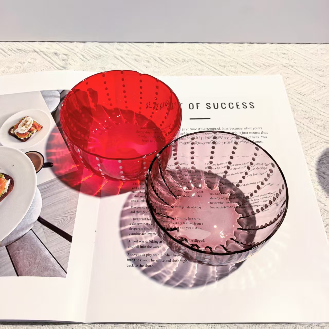 高颜值出口意大利波点玻璃碗