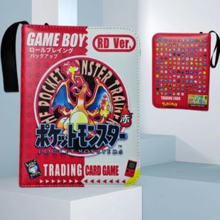 皮质宝可梦卡册拉链卡片收集册卡片收纳册卡牌集卡收藏卡包