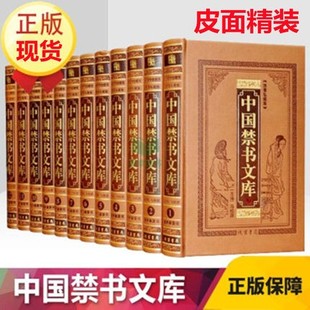 禁书名著 皮面16开12册 包邮 全套 中国古代禁小说 中国禁书文库 现货 速发 图文珍藏版 名著 正版