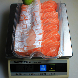 挪威冰纯鲜三文鱼新鲜大西洋鲑鱼中段净肉生鲜寿司生鱼片鱼腩鱼生