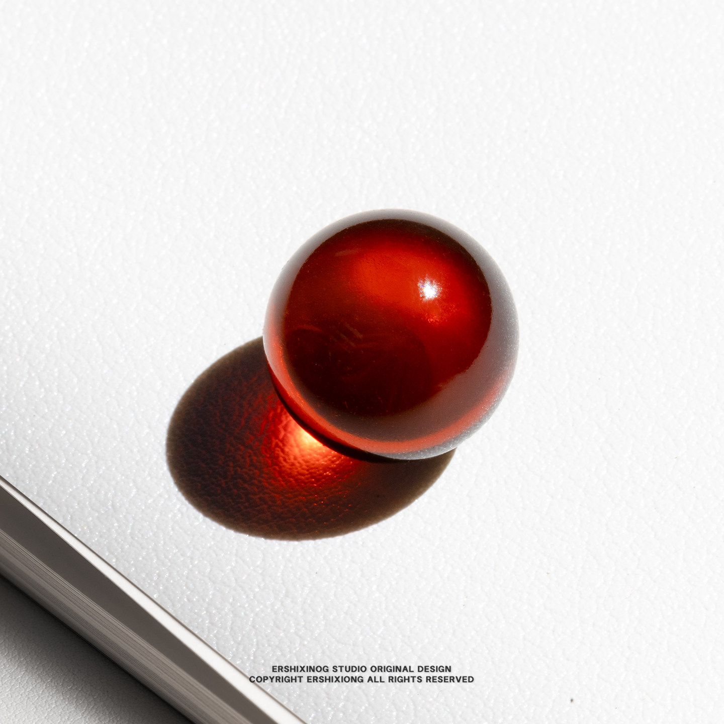 收藏级稀有天然真品缅甸血珀酒红净水玻璃底稀有鸽血红圆珠