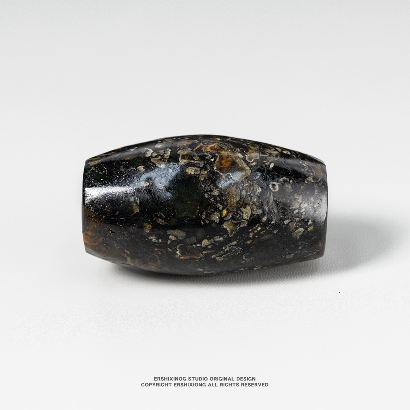 馆藏级•百年孤品天然最古老功效型琥珀稀有乌兰花翁珀桶珠超大