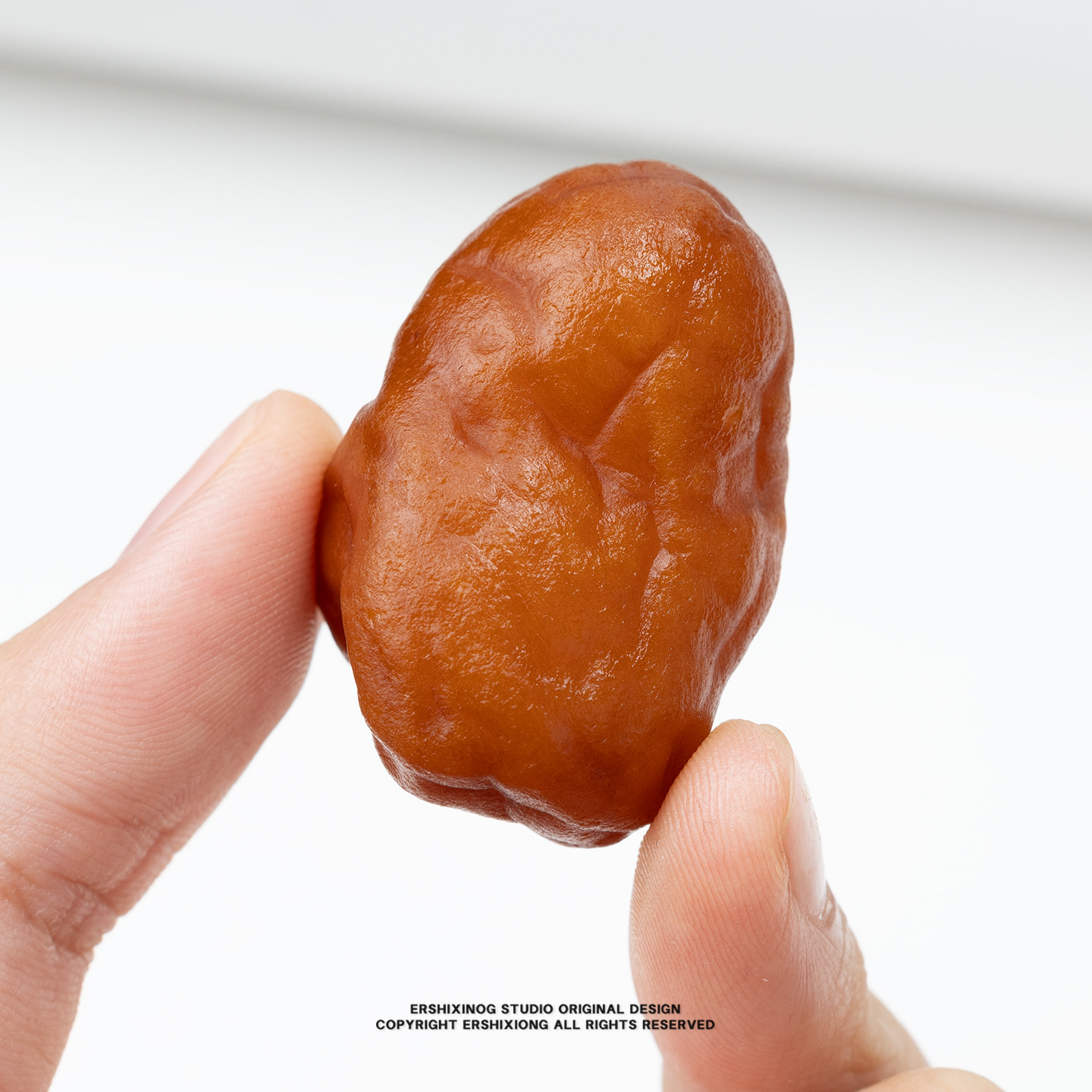 参展孤品天然海飘籽料蜜蜡蜜蜡老橘皮脑纹原石（无同款）
