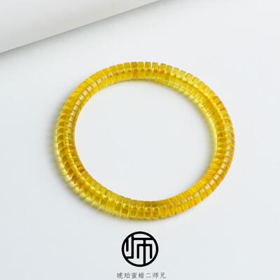 丹麦蜜蜡精工直切指柔手串7mm
