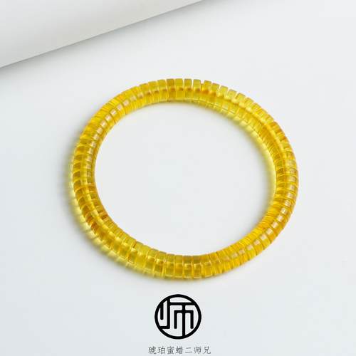 丹麦蜜蜡精工直切指柔手串7mm