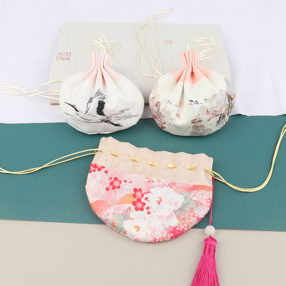 용 보트 축제 복고풍 향 주머니 빈 가방 골동품 인쇄 복 주머니 향 주머니 브로케이드 가방 HANFU 액세서리 작은 펜던트