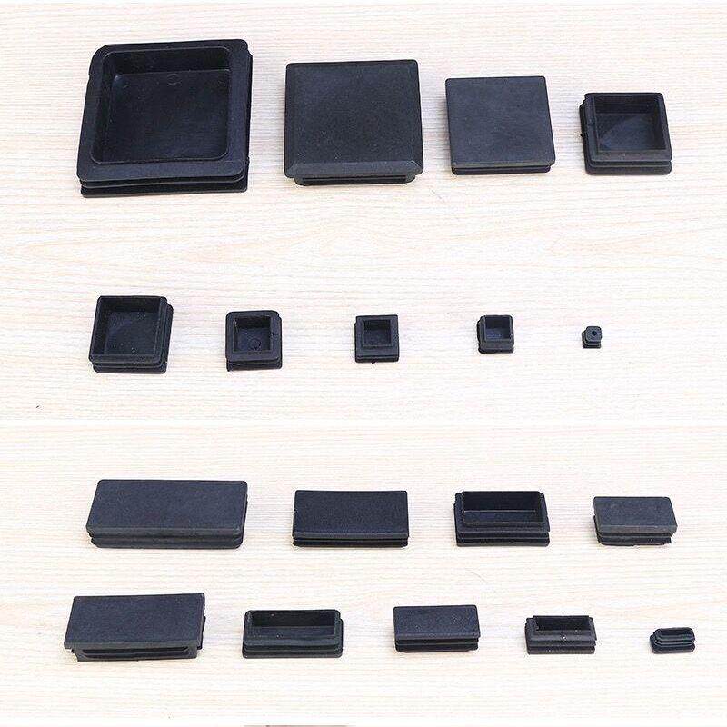 塑料堵头方管管塞内塞不锈钢管封头方钢盖帽家具封口脚垫静音防滑