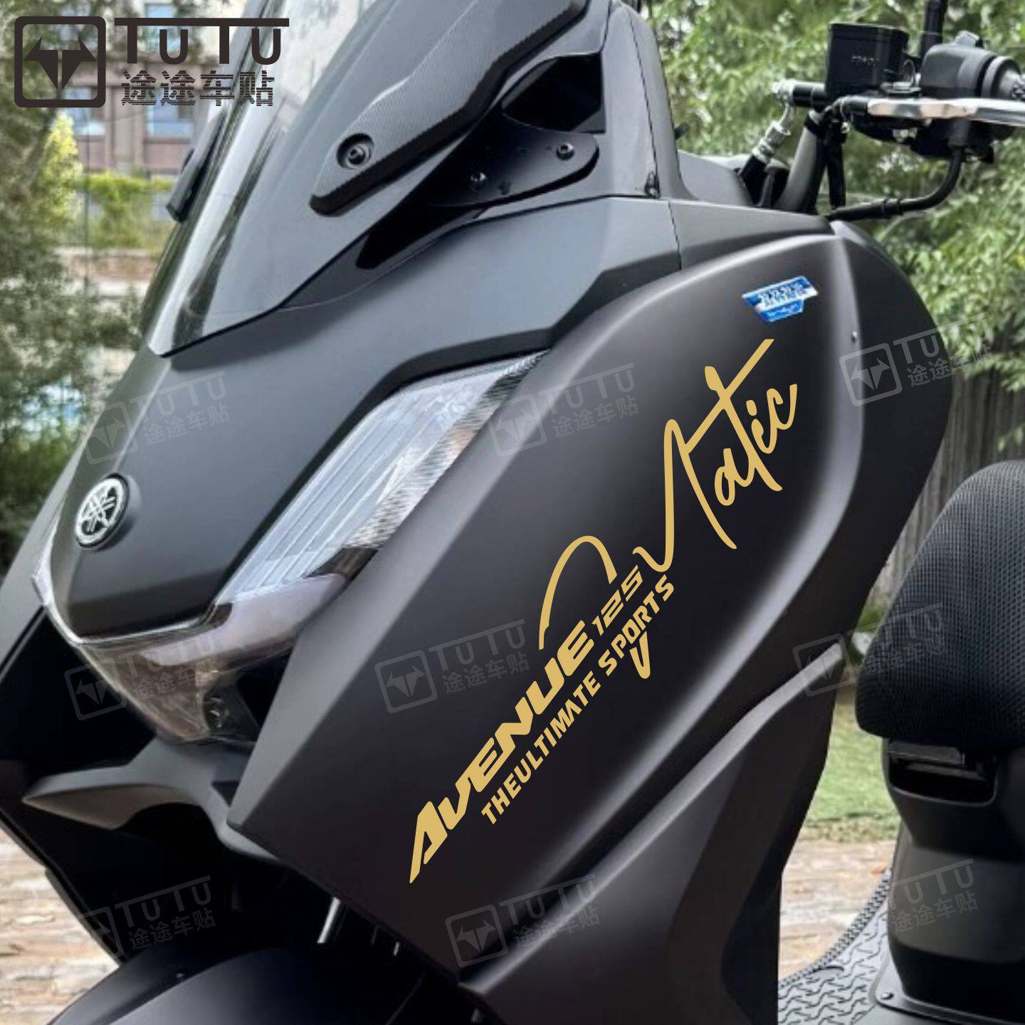 适用于雅马哈兴鹰125车贴拉花摩托车贴花防水贴纸装饰logo版花