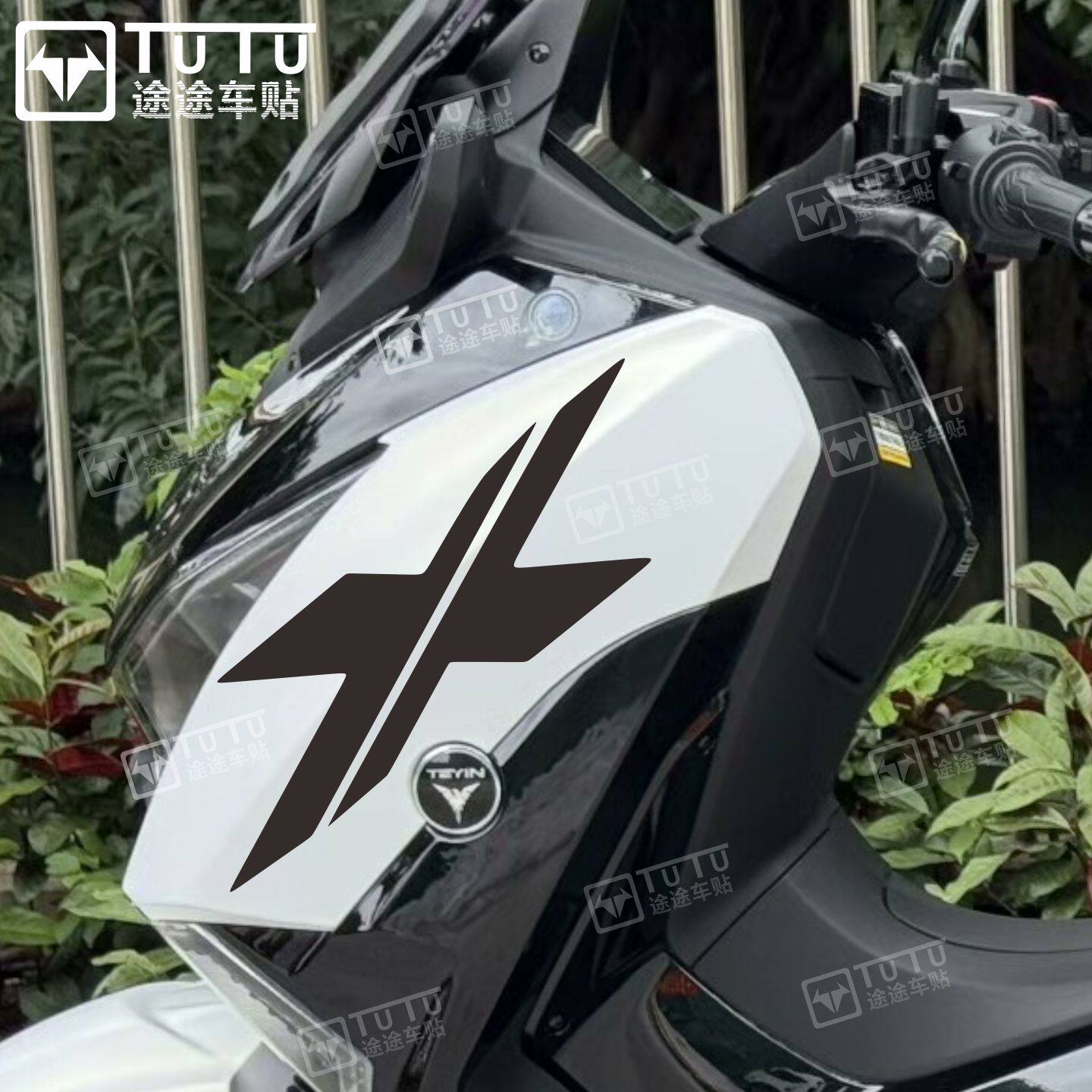 适用于天鹰TX贴纸拉花摩托车贴纸改装车贴防水版花踏板装饰贴