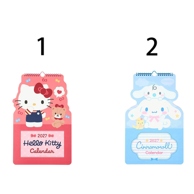 2027年Hello Kitty/Cinnamoroll 挂墙月历--2款