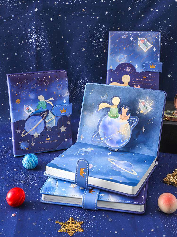 B6 간단한 기능 스타일 어린 왕자 손 장부 자석 버클 이 인터넷 연예인 노트 문학과 예술 절묘한 귀여운 귀여운 소녀 마음