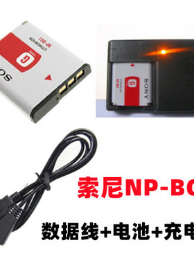 索尼DSC-WX10 HX7 HX9V H70 HX7C照相机NP-BG1电池+充电器+数据线