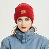 戴适DexShell冬季 羊毛保暖渐变防水防风护耳针织风雪帽男女户外帽