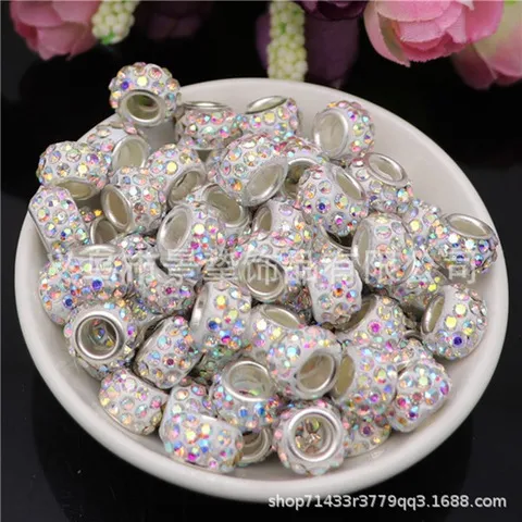 大孔钻珠鸡眼气眼钻路路通服饰手链隔珠项链鞋材钻球辅料