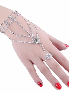 婚纱手背链礼服镶钻手链手饰品韩版新娘热卖配饰臂环结婚