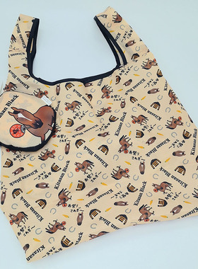 日本正品赛马北黑kitasan Black轻便折叠随身包休闲手提拎包挽包