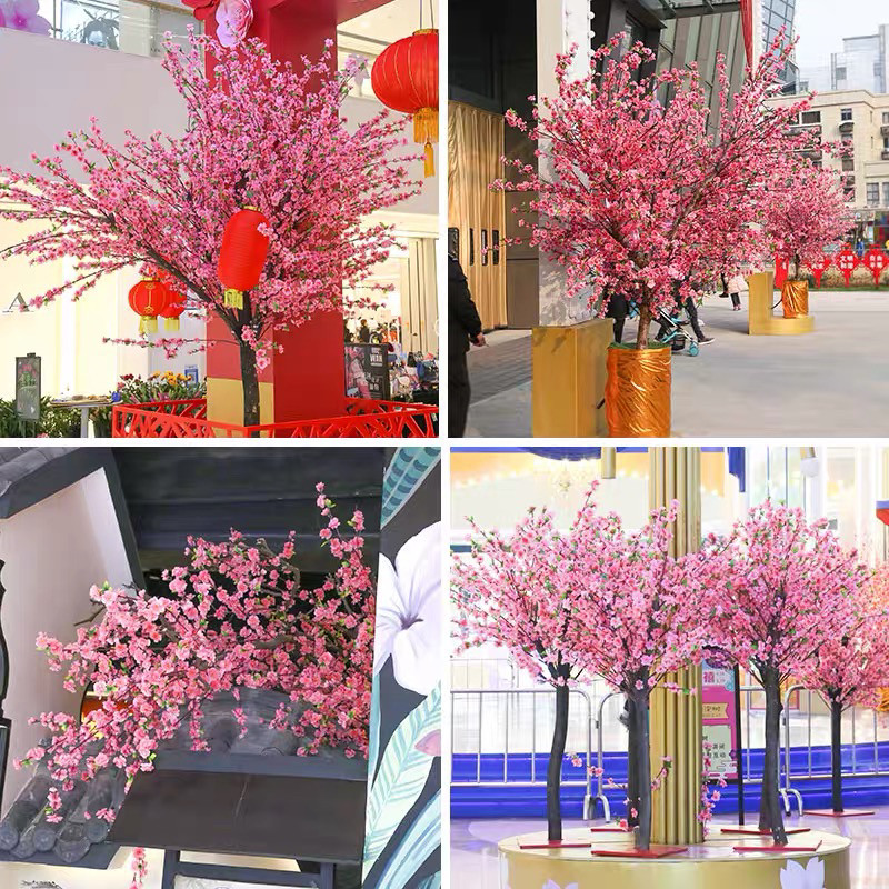 仿真客厅摆件造景装饰新品桃花枝