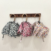 真竹节手柄 超轻手动三折手动成人学生防风折叠雨伞 日本小碎花