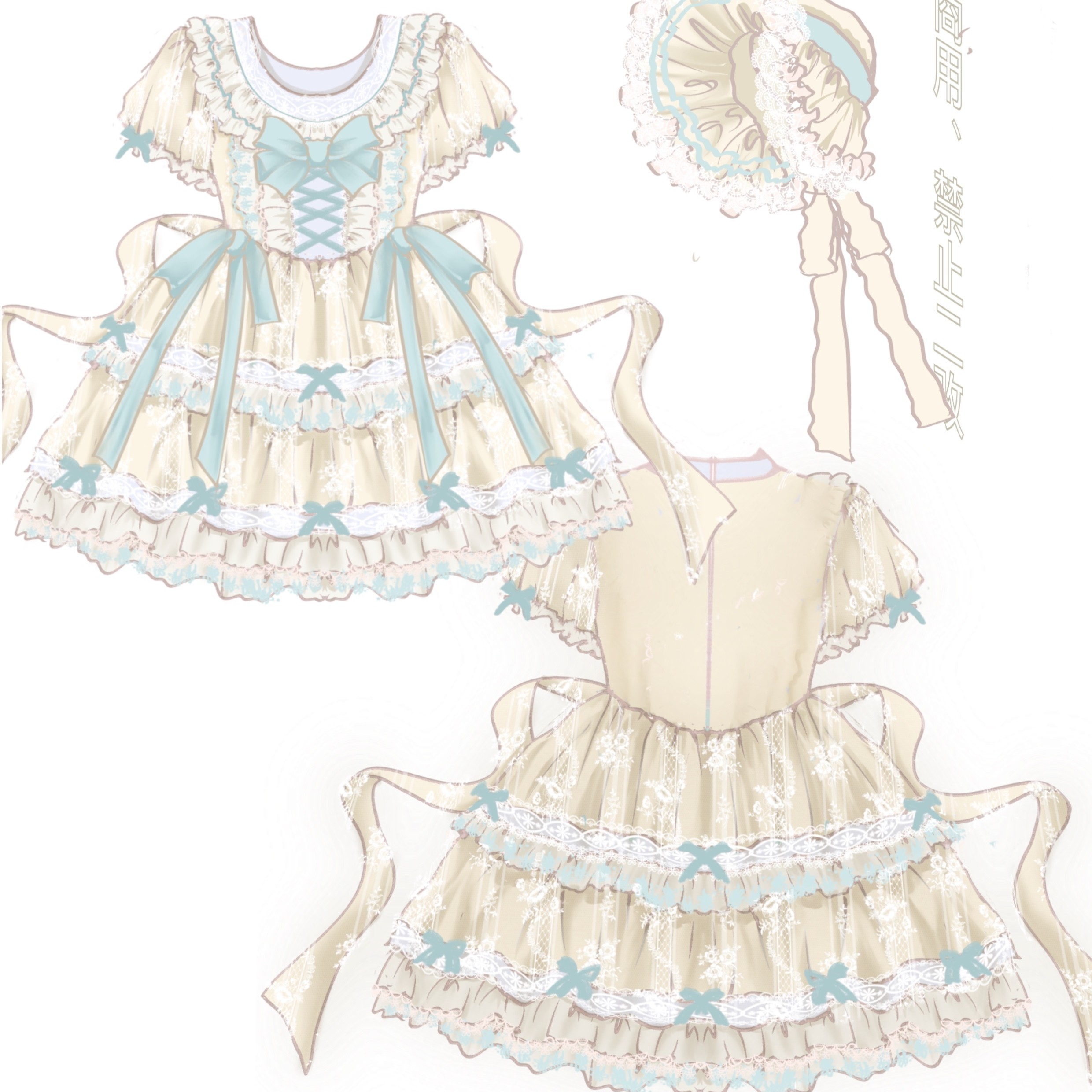 【小黄莺】稿件展示 lolita原创设计doll系